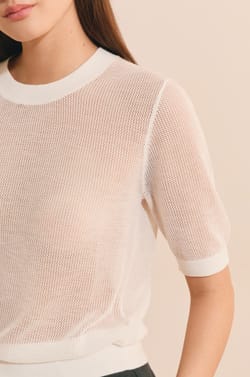 Pull manches courtes;${refinementColor}