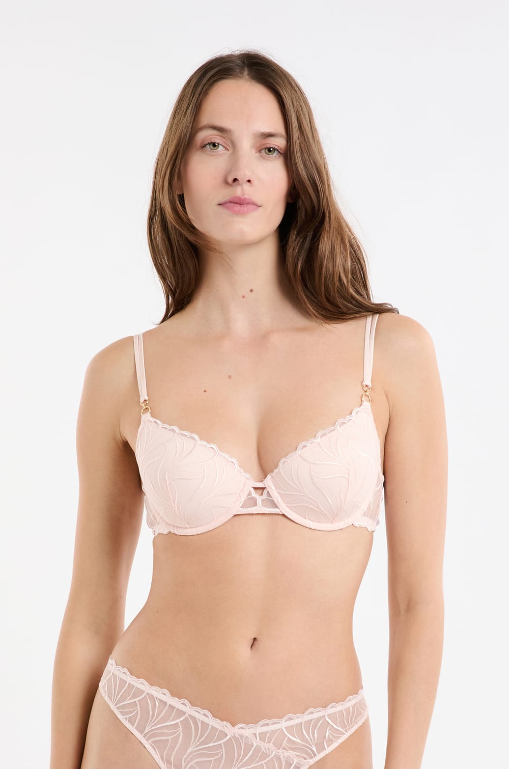 Soutien-gorge N.4 - Le coques fines en broderie florale;${refinementColor}