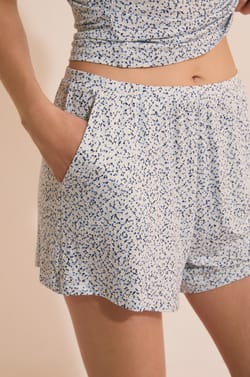 Short de pyjama &agrave; motifs;${refinementColor}