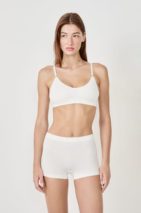 Seamless Boyshort in Organic Cotton;${refinementColor}