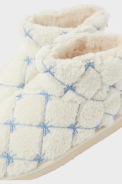 Chaussons bottines avec fausse fourrure;${refinementColor}