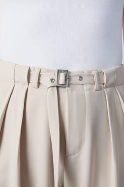 Wide-leg trousers with belt;${refinementColor}