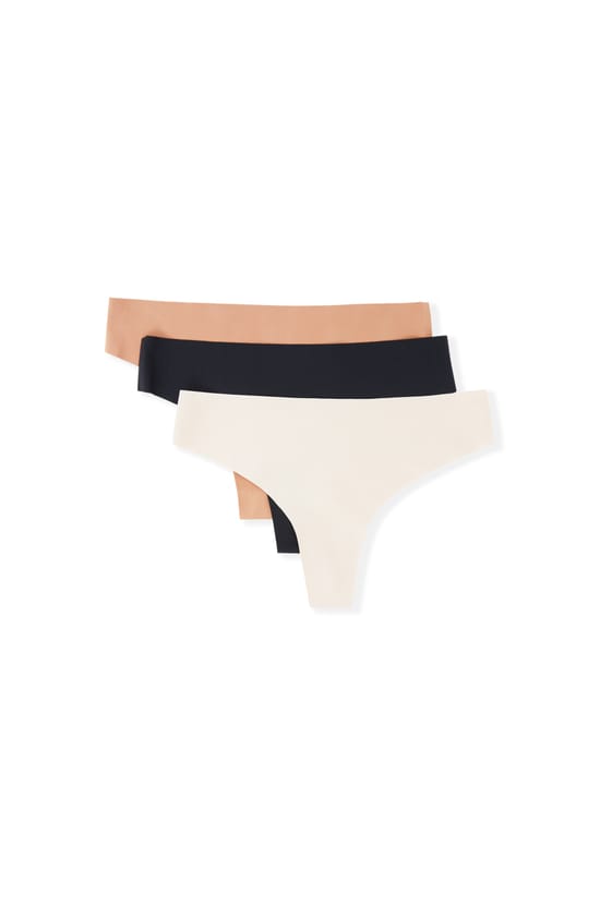 Pack of 3 Thongs;${refinementColor}