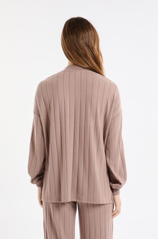 Sweatshirt de pyjama col rond;${refinementColor}