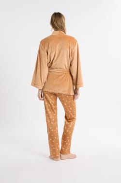 Conjunto de pijama de 3 piezas satinado;${refinementColor}