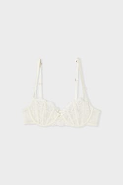 Soutien-gorge balconnet en dentelle;${refinementColor}