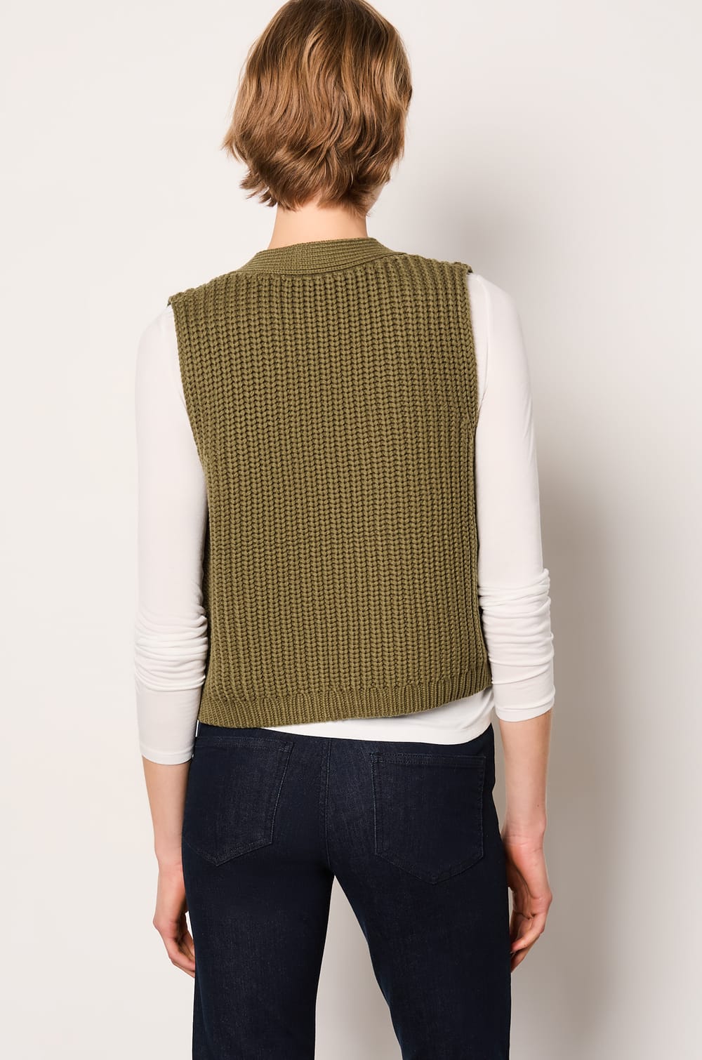 Sleeveless Cardigan;${refinementColor}
