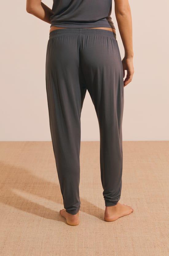 Pantal&oacute;n de pijama liso de modal;${refinementColor}