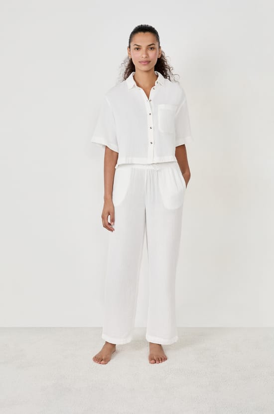 Pantalon de pyjama 100% coton;${refinementColor}