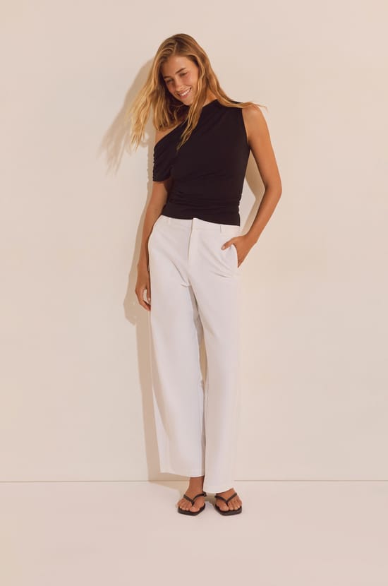 Pantalon avec coton;${refinementColor}