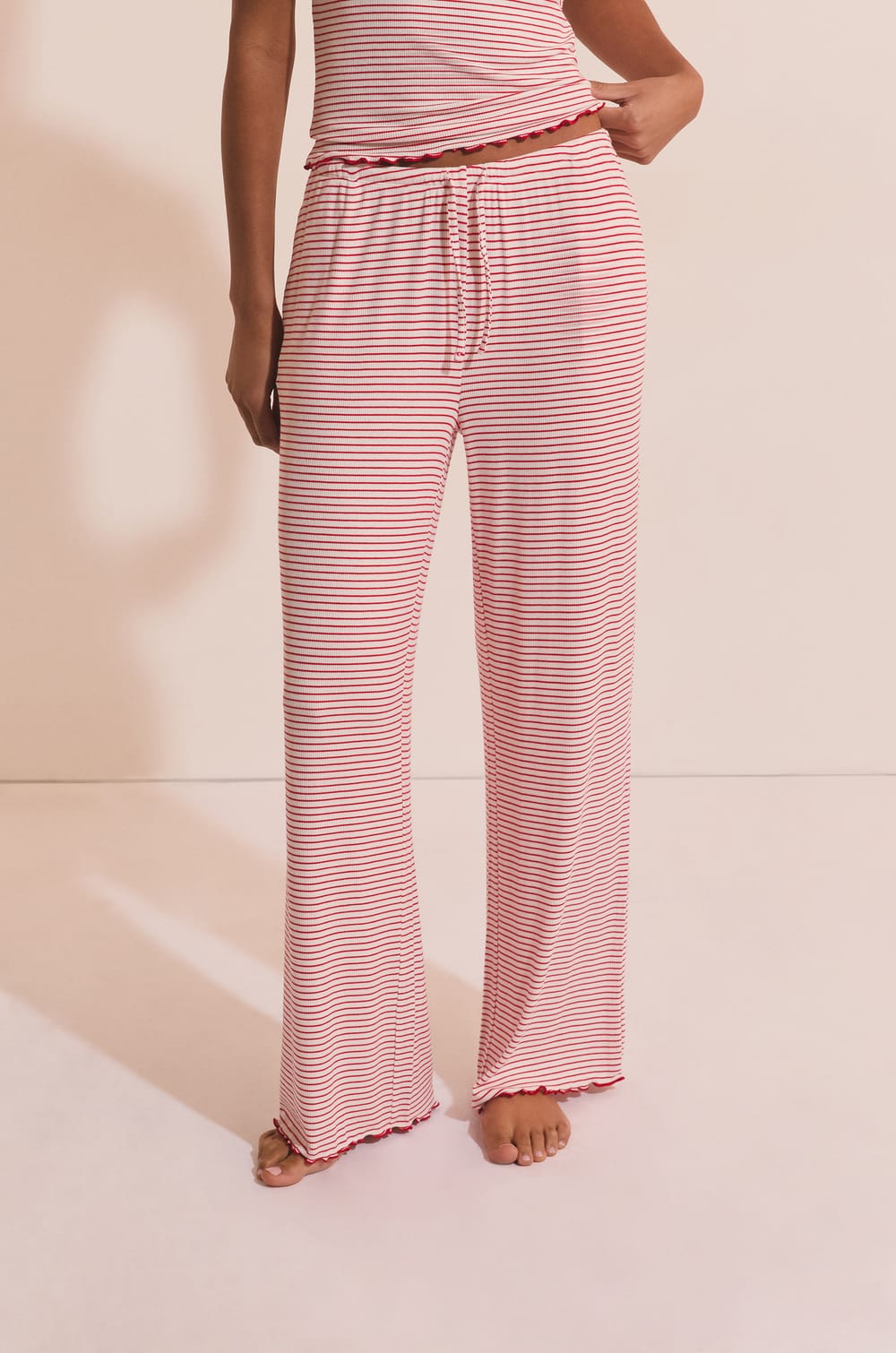 Pantalon de pyjama &agrave; rayures;${refinementColor}