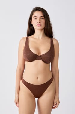 Bra de bikini triangular brillante;${refinementColor}