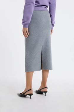 Jupe longue en tricot;${refinementColor}