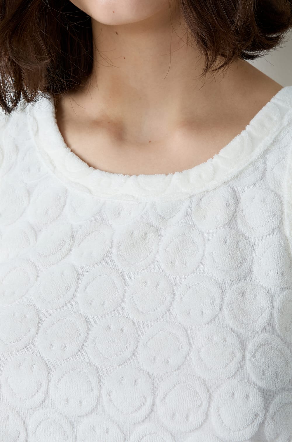 Smiley®ORIGINALS Baumwoll-Schwamm Tank Top;${refinementColor}