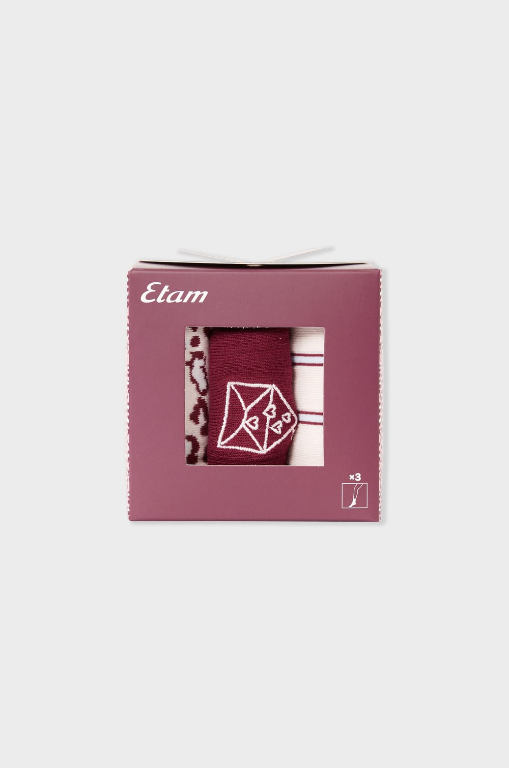 Chaussettes &agrave; motifs avec coton;${refinementColor}