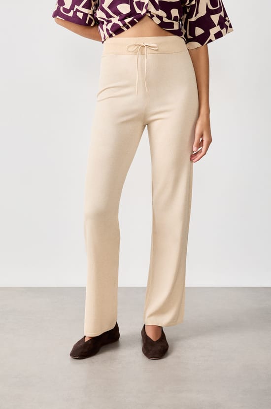 Pantalon en maille;${refinementColor}