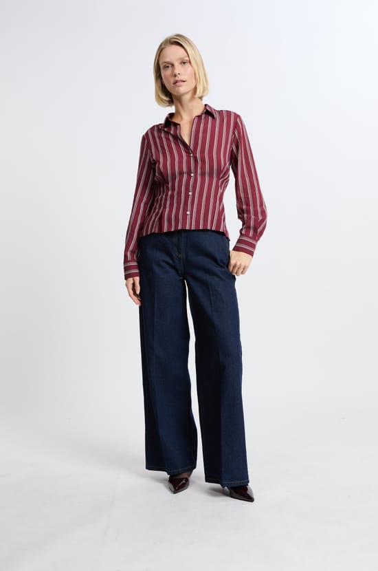Chemise à rayures;${refinementColor}