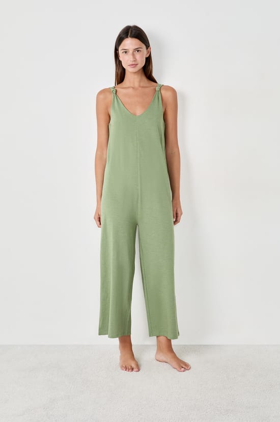 Combinaison de pyjama large en coton;${refinementColor}