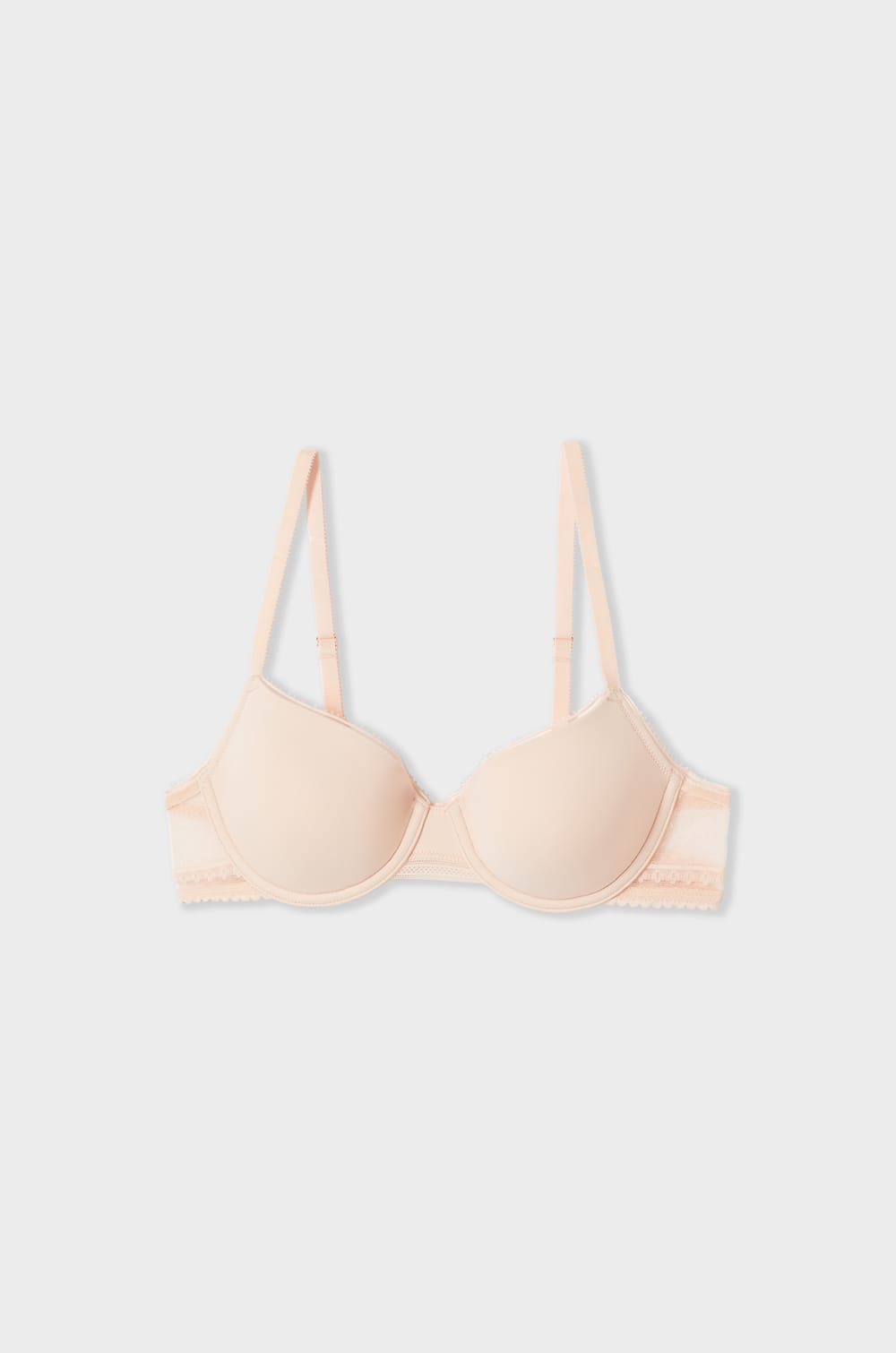 Soutien-gorge N.4 - Le coques fines en microfibre avec d&eacute;tails dentelle;${refinementColor}