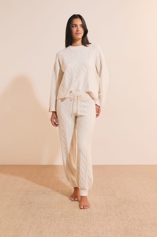 Pantalon en maille;${refinementColor}