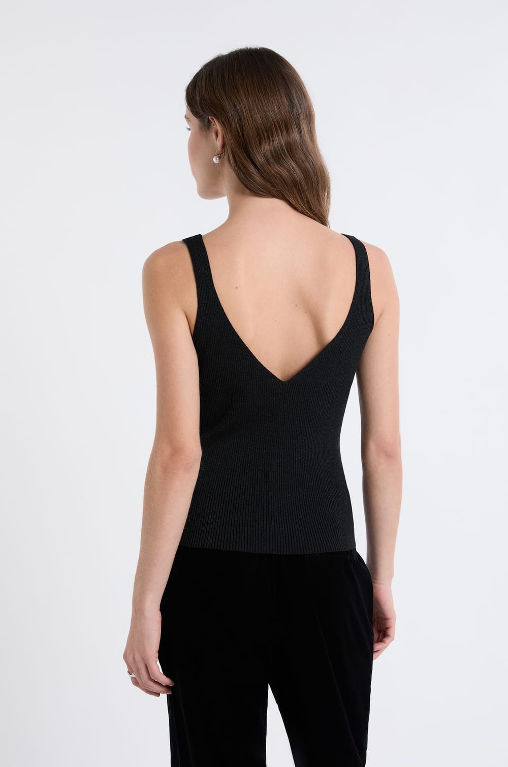 Débardeur côtelé irisé;${refinementColor}