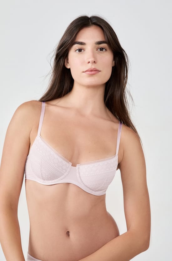 Sujetador cl&aacute;sico de encaje;${refinementColor}