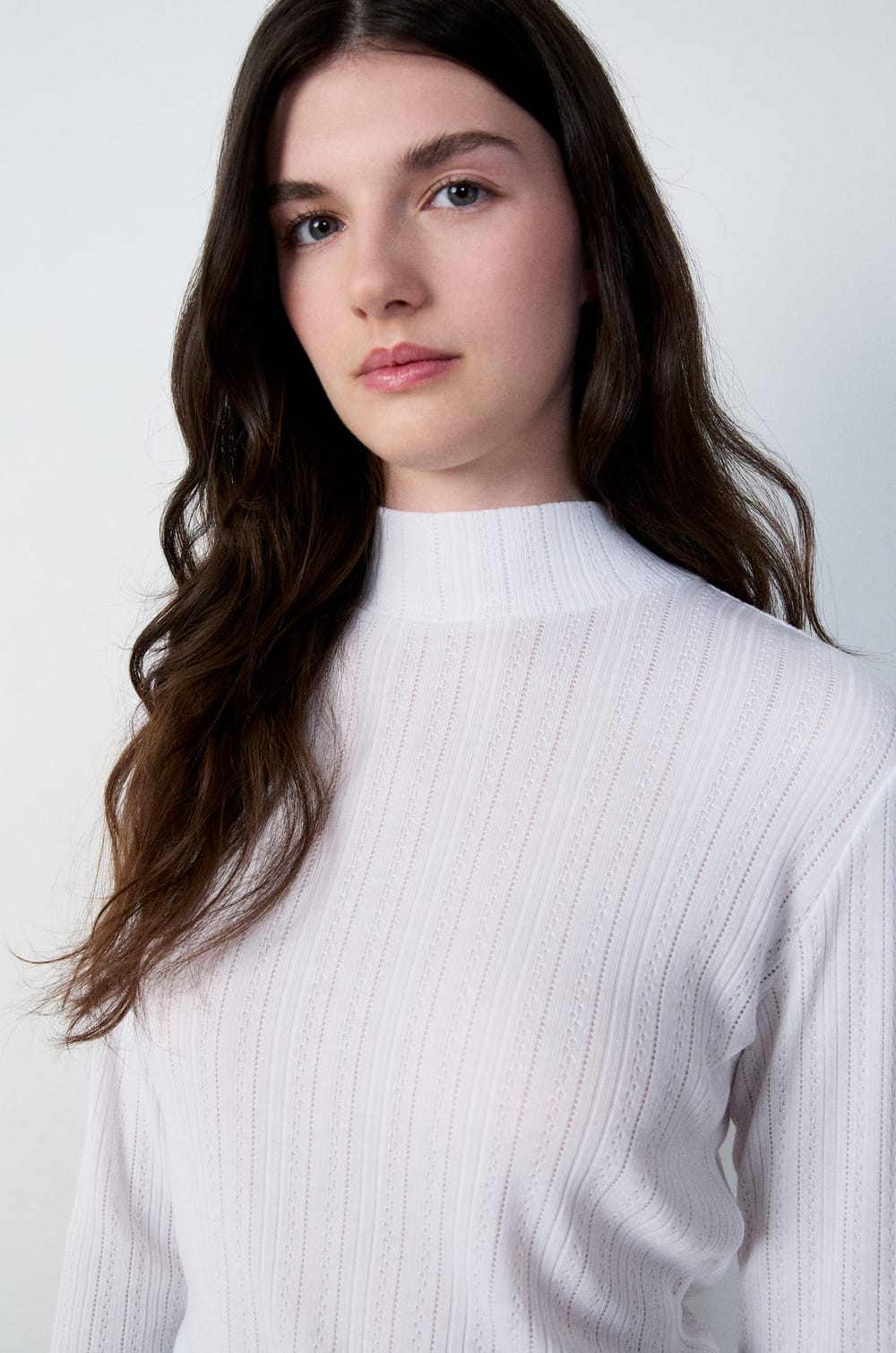 Pointelle Knit Top;${refinementColor}