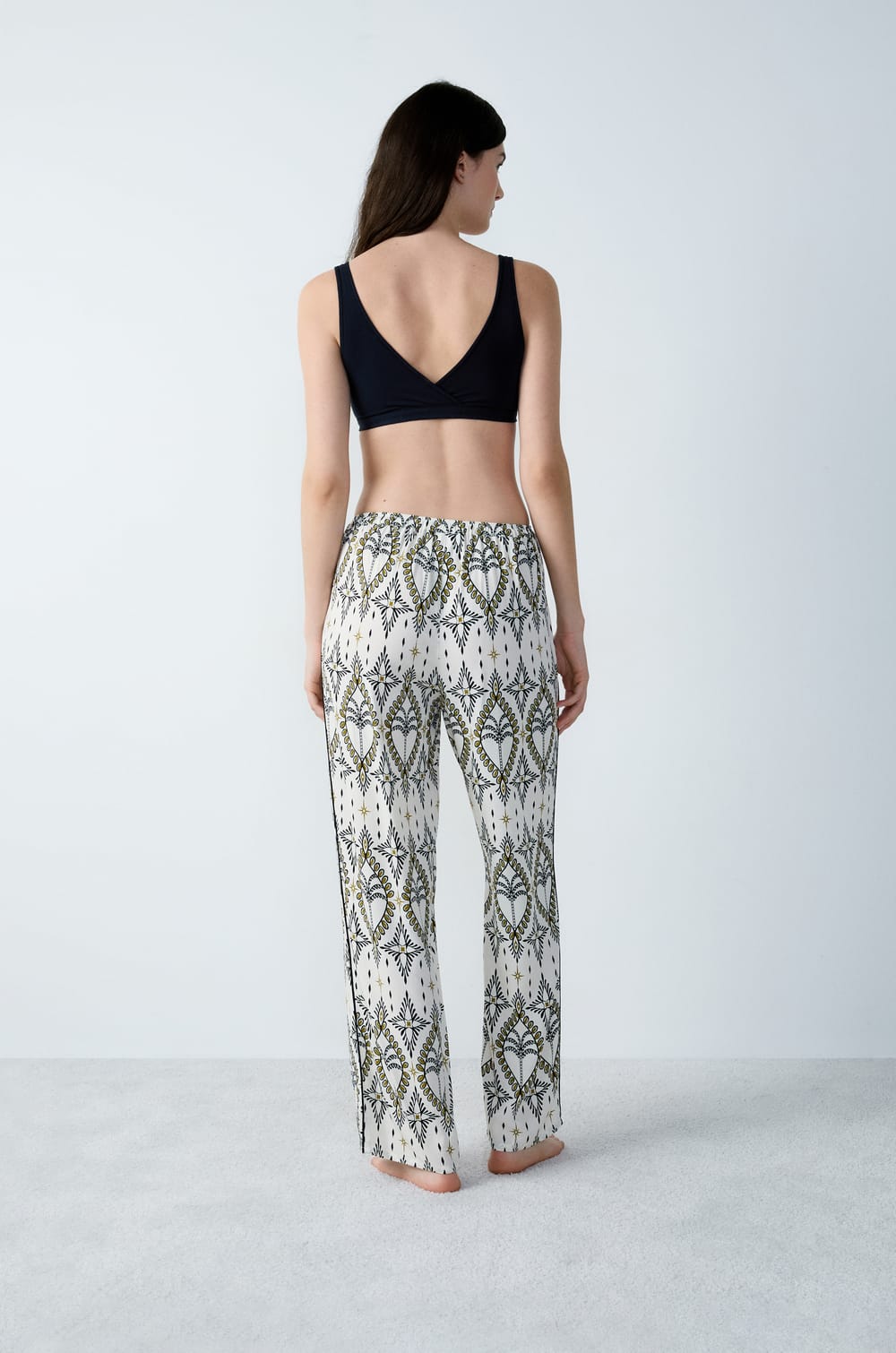 Printed Pyjama Bottoms;${refinementColor}