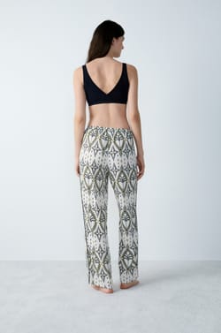 Printed Pyjama Bottoms;${refinementColor}