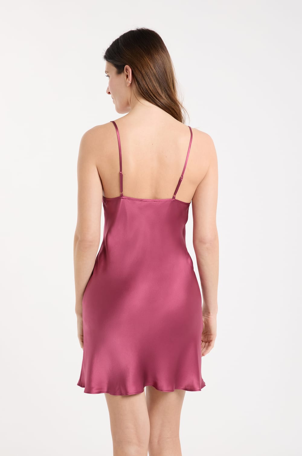 Halka nocna z jedwabiu z detalami koronkowymi;${refinementColor}