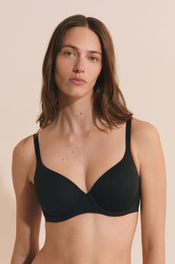 Soutien-gorge coques fines en microfibre;${refinementColor}