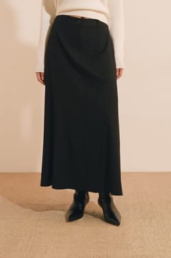 Jupe longue &agrave; rayures;${refinementColor}