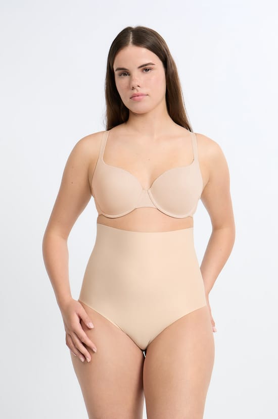 Braguita moldeadora de cintura alta - Sujeción fuerte;${refinementColor}
