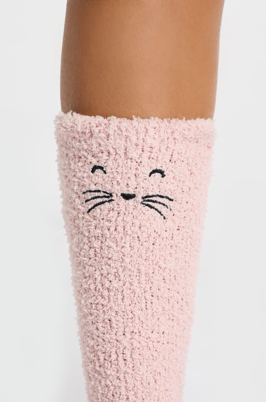 Faux Fur Socks;${refinementColor}