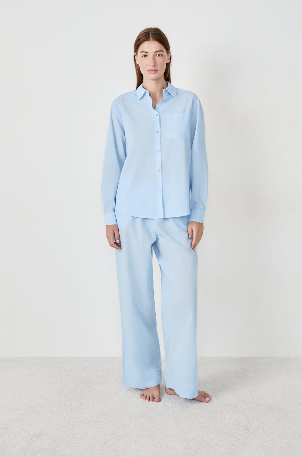 Chemise de pyjama manches longues;${refinementColor}