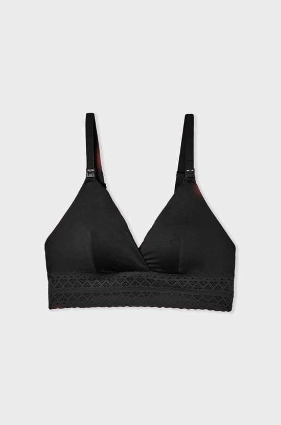Bra N.8 - The Wireless Triangle Maternity Bra with Nursing Clips;${refinementColor}