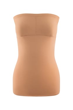 Bustier-Top aus Mikrofaser mit integrierter Bralette;${refinementColor}