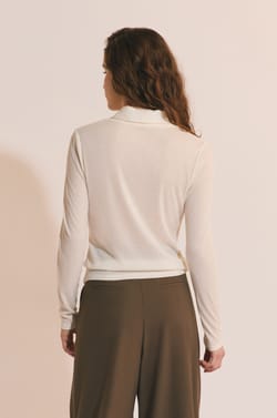 T-shirt manches longues col polo;${refinementColor}