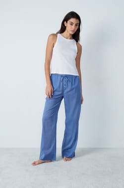Ribbed Cotton Tank Top;${refinementColor}