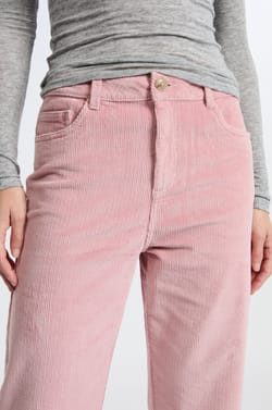 Pantalon en coton effet velours;${refinementColor}