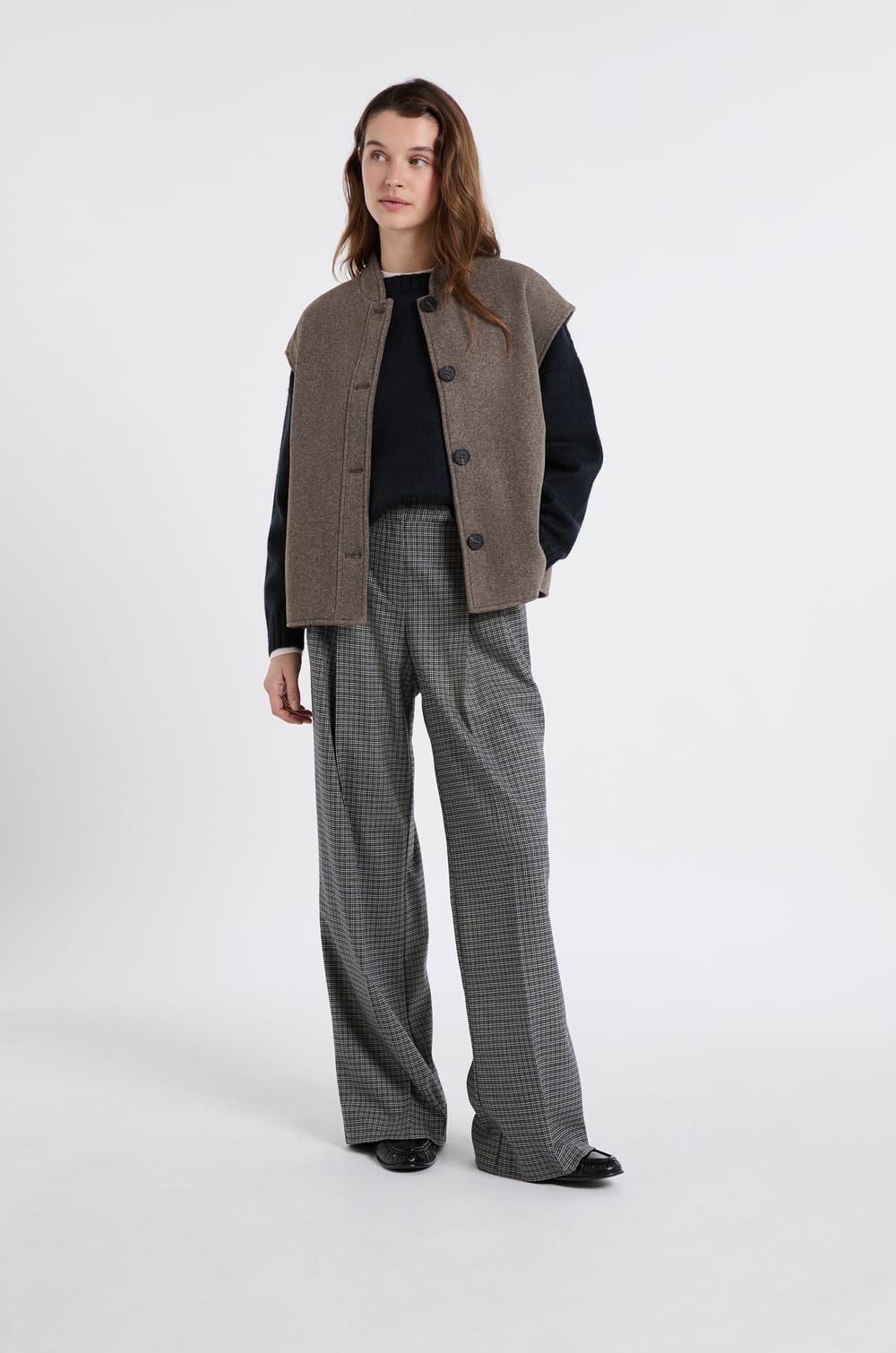 Veste sans manches avec laine;${refinementColor}