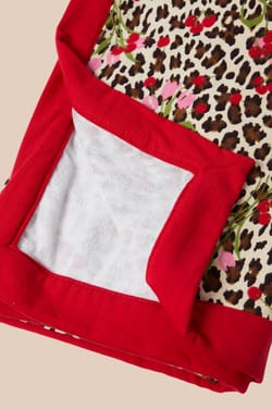 Fouta en coton &agrave; motifs;${refinementColor}