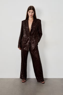 Wide-leg sequin trousers;${refinementColor}