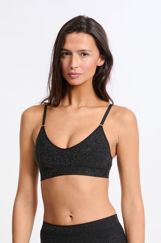 Soutien-gorge brassière sans coutures irisé;${refinementColor}