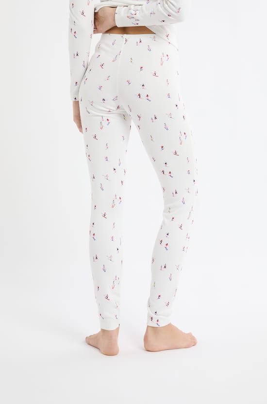 Legging pyjamaà motifs skieurs;${refinementColor}