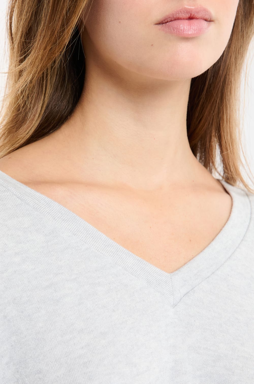 Sweatshirt de pyjama col V;${refinementColor}