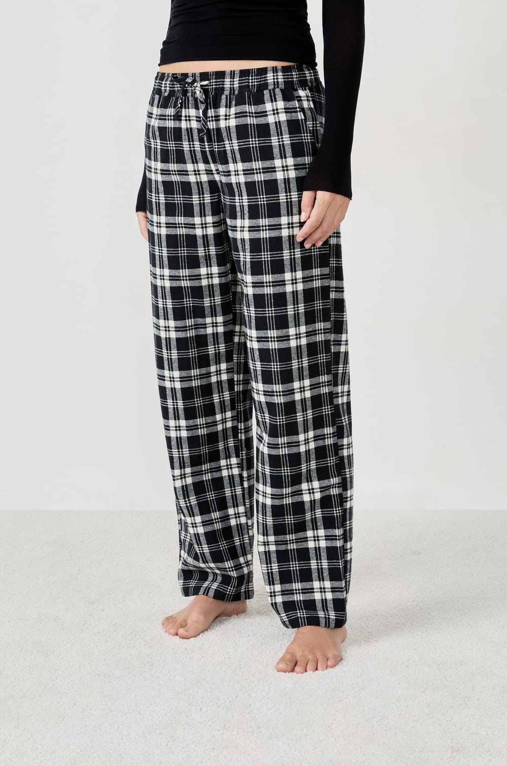 Pantalon de pyjama à carreaux;${refinementColor}