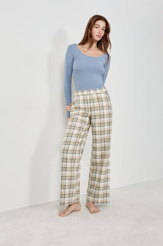Pantalon de pyjama à carreaux;${refinementColor}