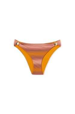 Bas de maillot de bain bikini &agrave; motifs avec d&eacute;tail bijou;${refinementColor}