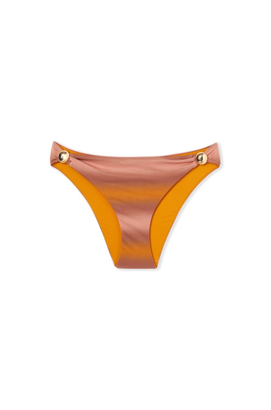 Bas de maillot de bain bikini &agrave; motifs avec d&eacute;tail bijou;${refinementColor}